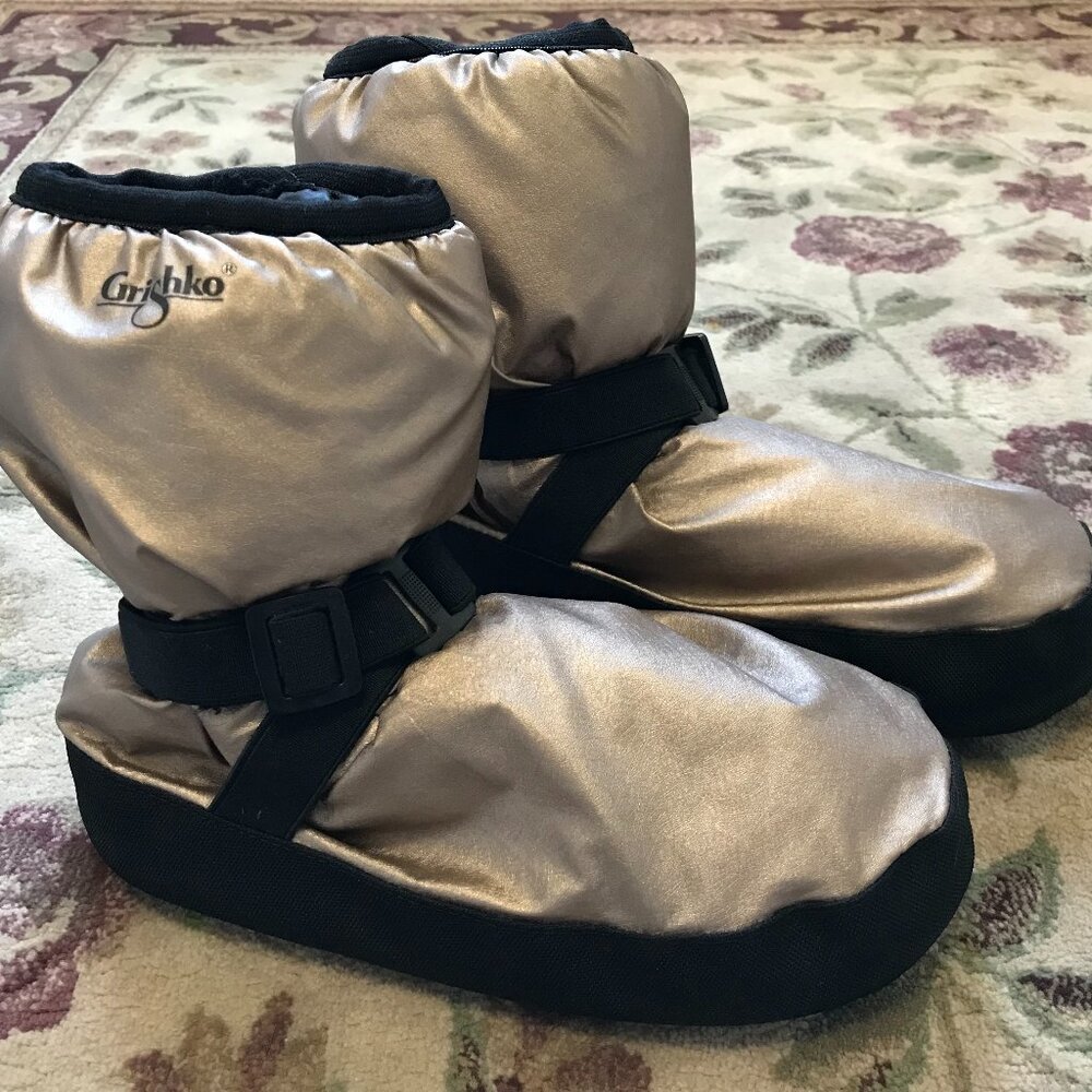 Grishko Warm-up booties, Model M-68D, size XS, Gold